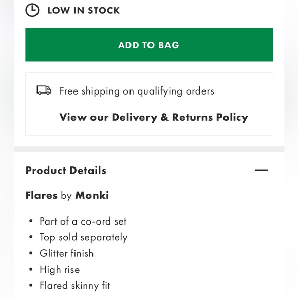 Mango high waisted glitter flare pants - Picture 4 of 4